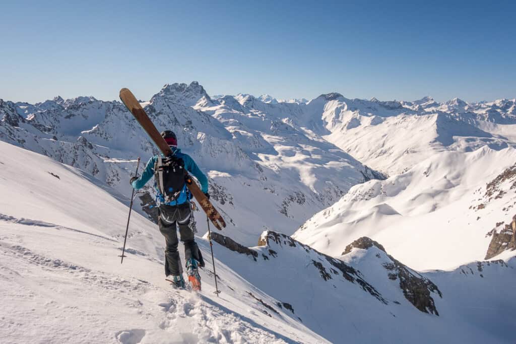 ski mountaineering with alphölzer skis