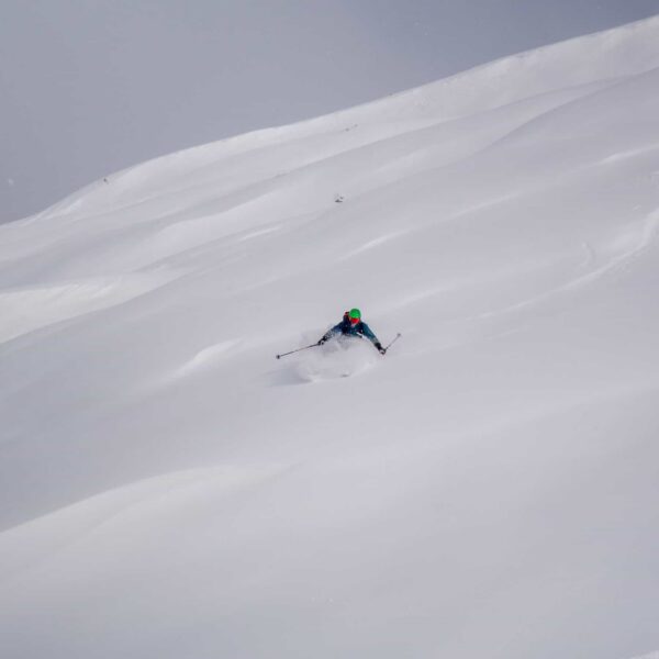 Powder Abfahrt