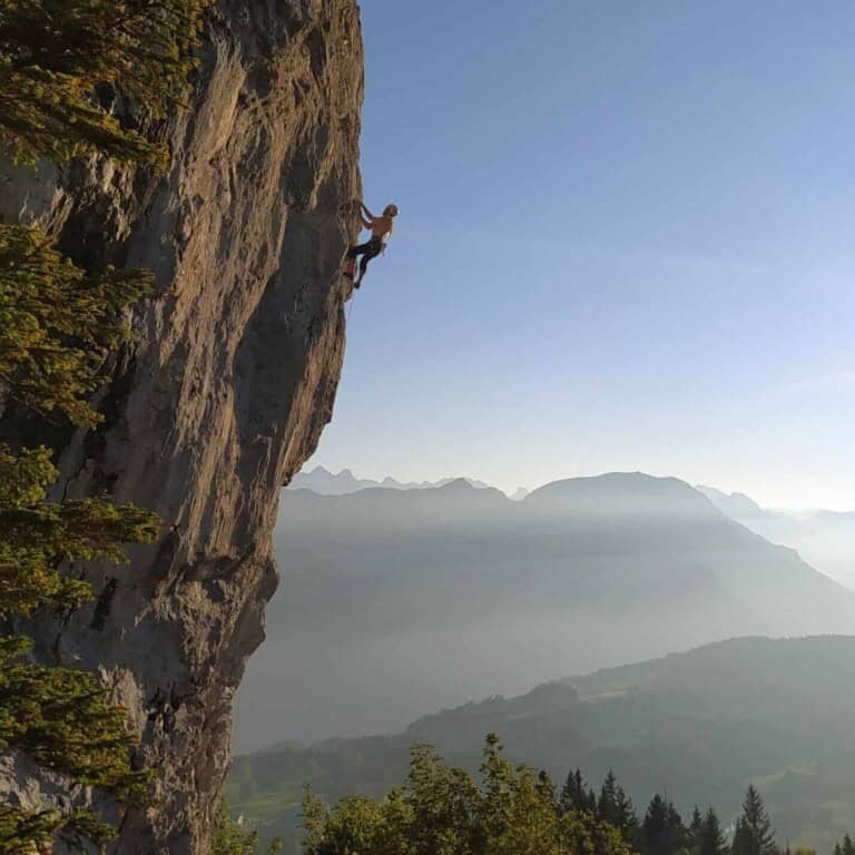 Climbing on the Ibergeregg