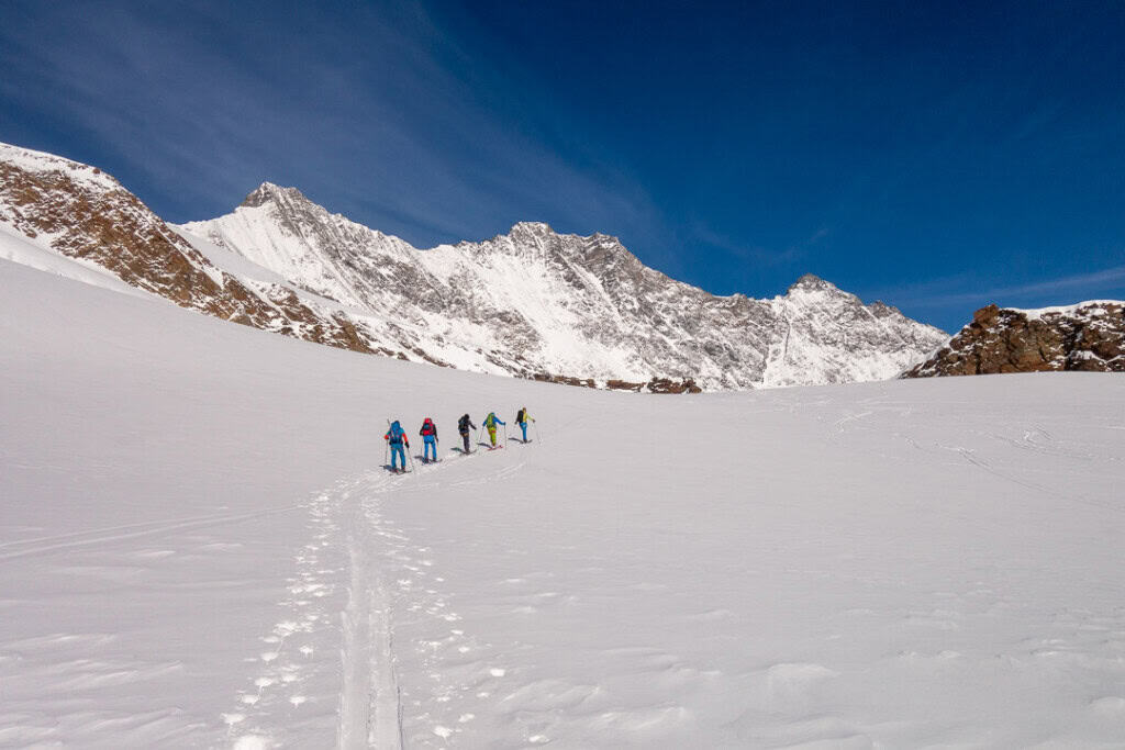 On the ascent to the Allalinhorn