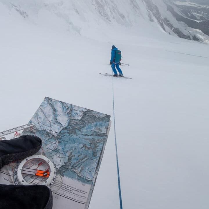 Orientation on a ski tour