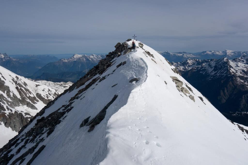 Gipfel vom Stockhorn im Monte Rosa Massiv