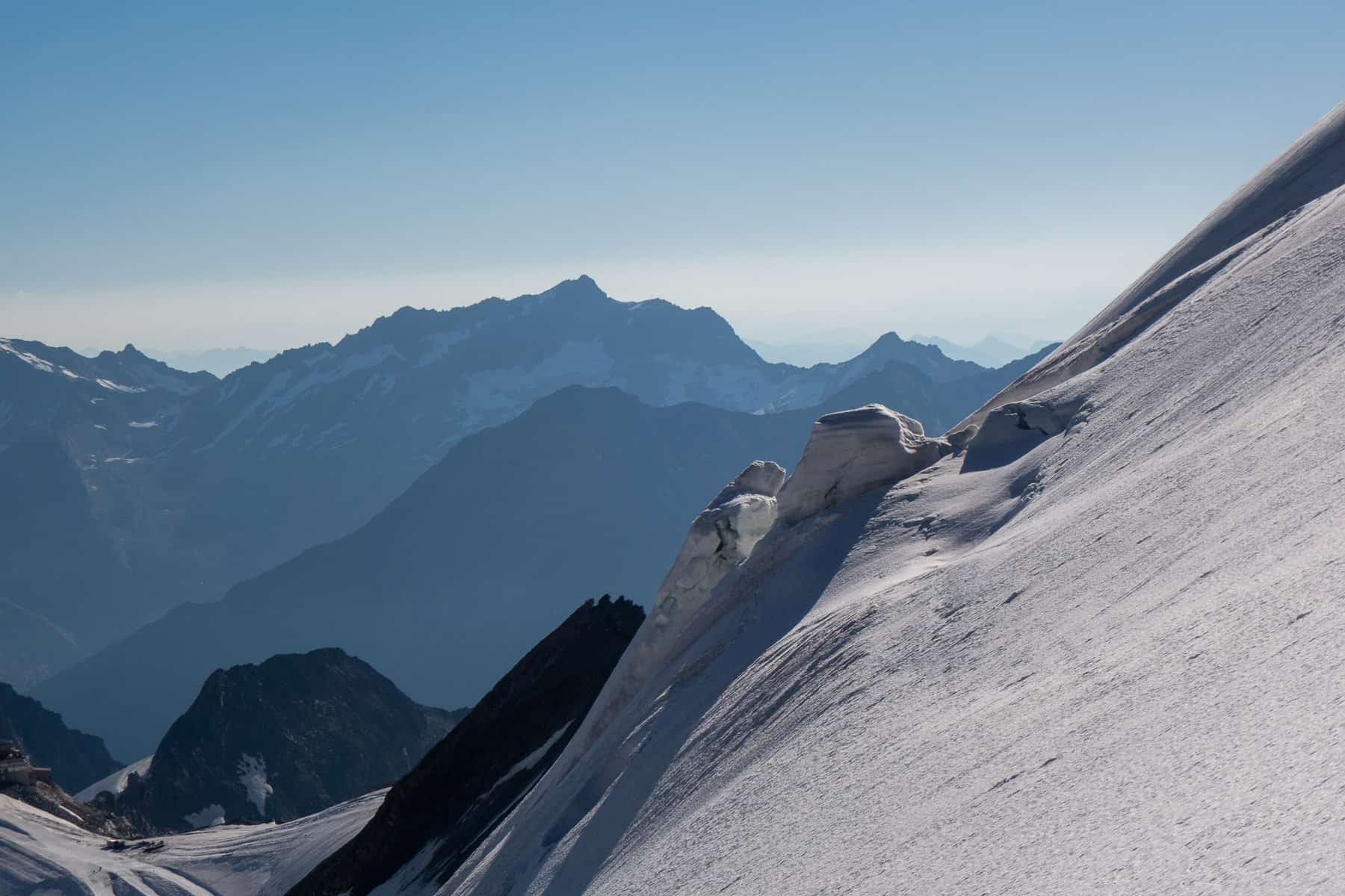 Glacier world on the high tour course