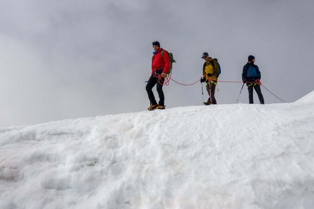 Kuru vor dem Gipfel vom Bishorn