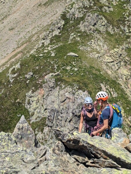 Rock training on the Susten Pass