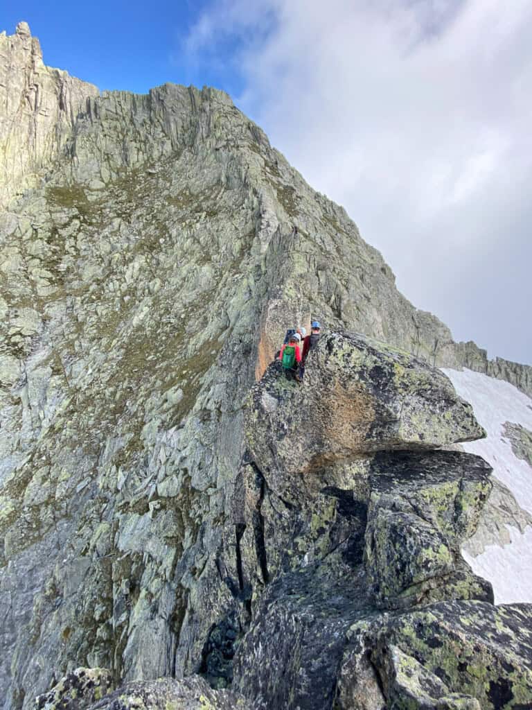 Gratklettern auf der Bächlitalhütte