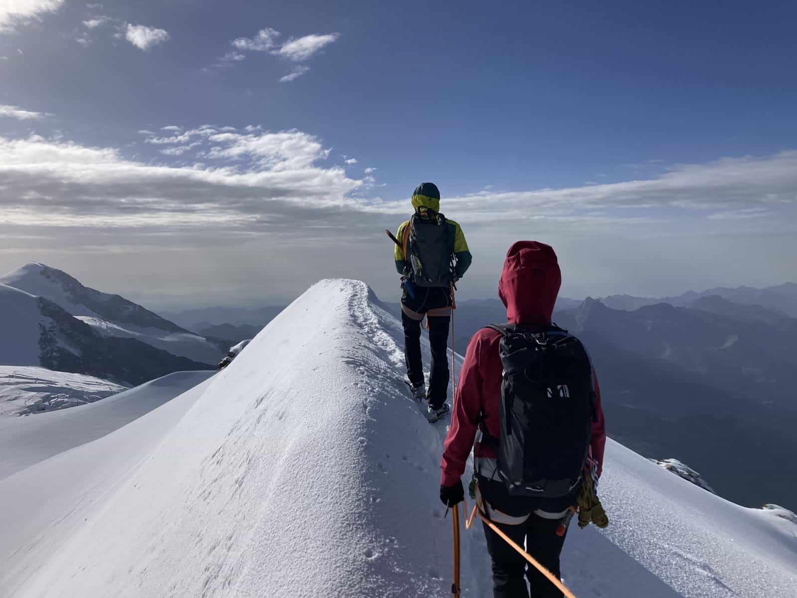 Gipfel vom Breithorn auf der Spaghettitour light