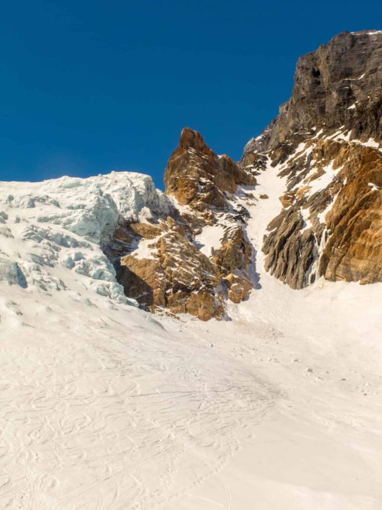 Gletscher in Aufstieg zum Tödi