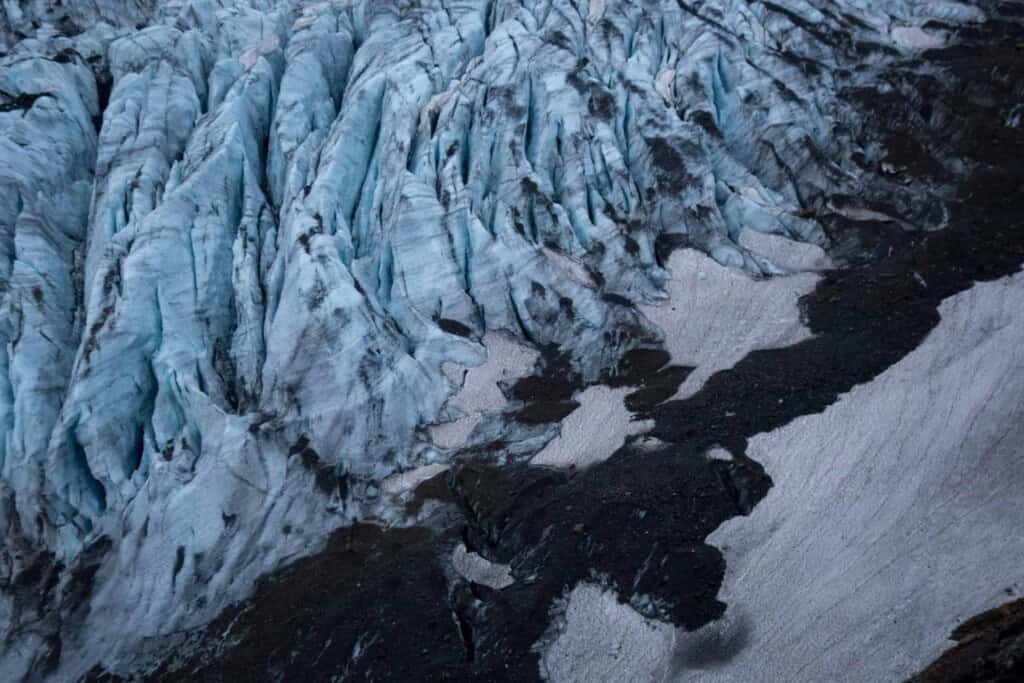 Glacier formations on Tödi over 1 August