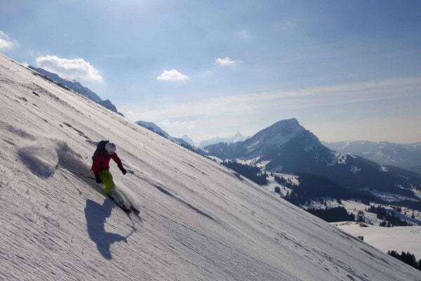 Powder on the Säntis