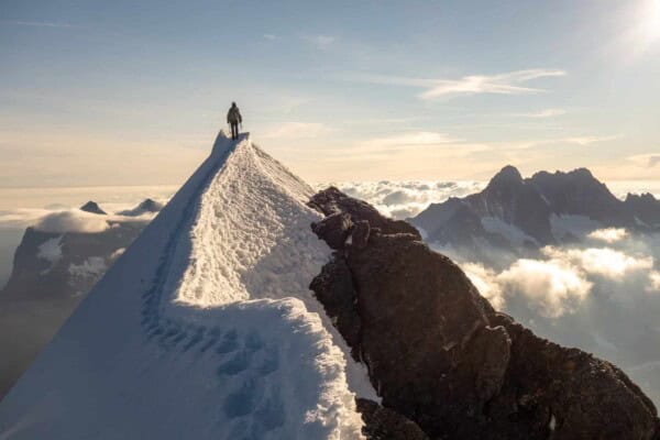 Firngrat from the Mittellegi Ridge on the Eiger
