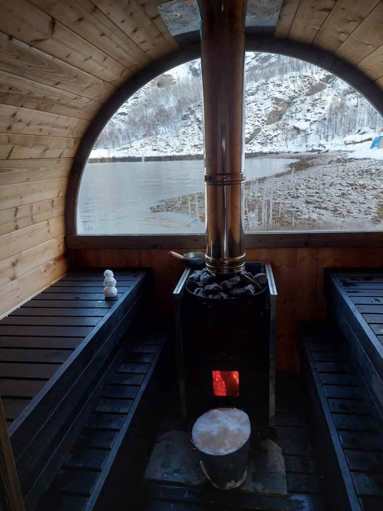 Sauna beim Ski and Sail