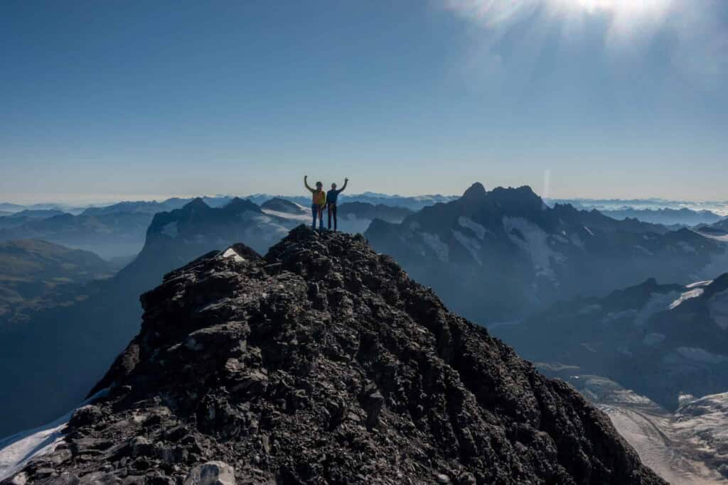 Auf dem Gipfel vom Eiger