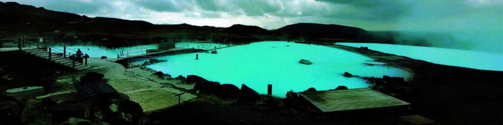 Hot springs in Island