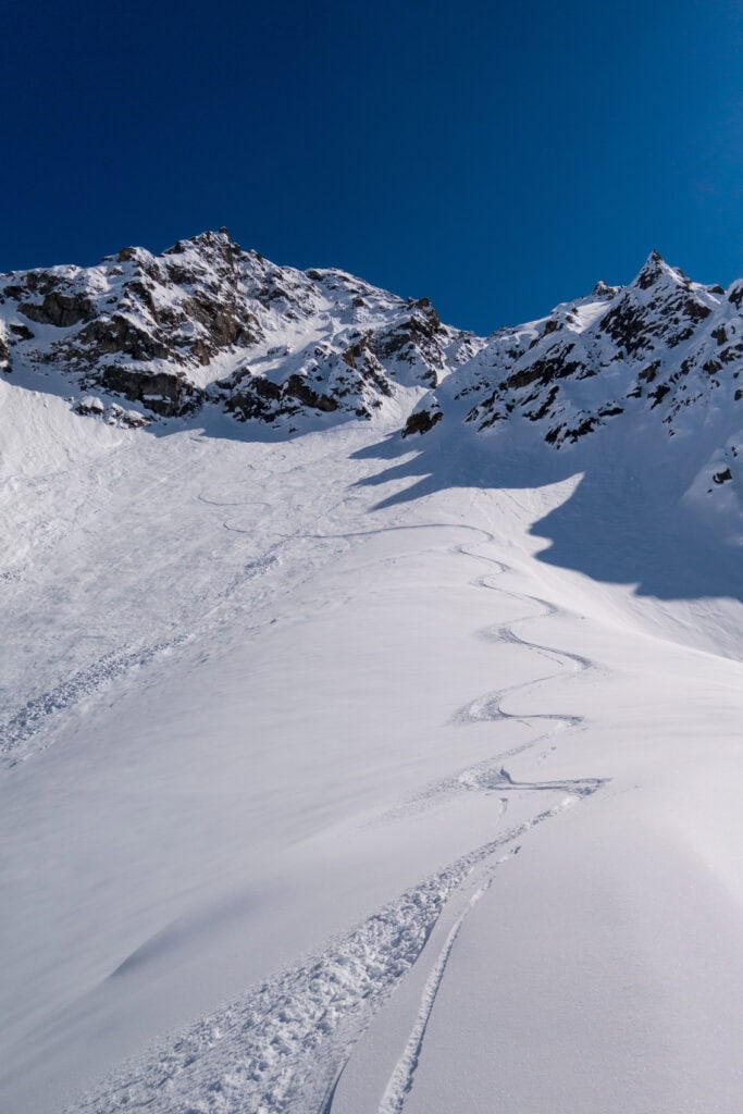 Piz Bial descent