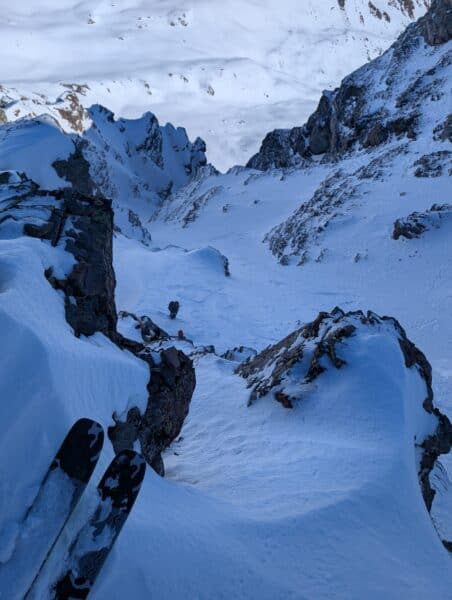 Steep skiing