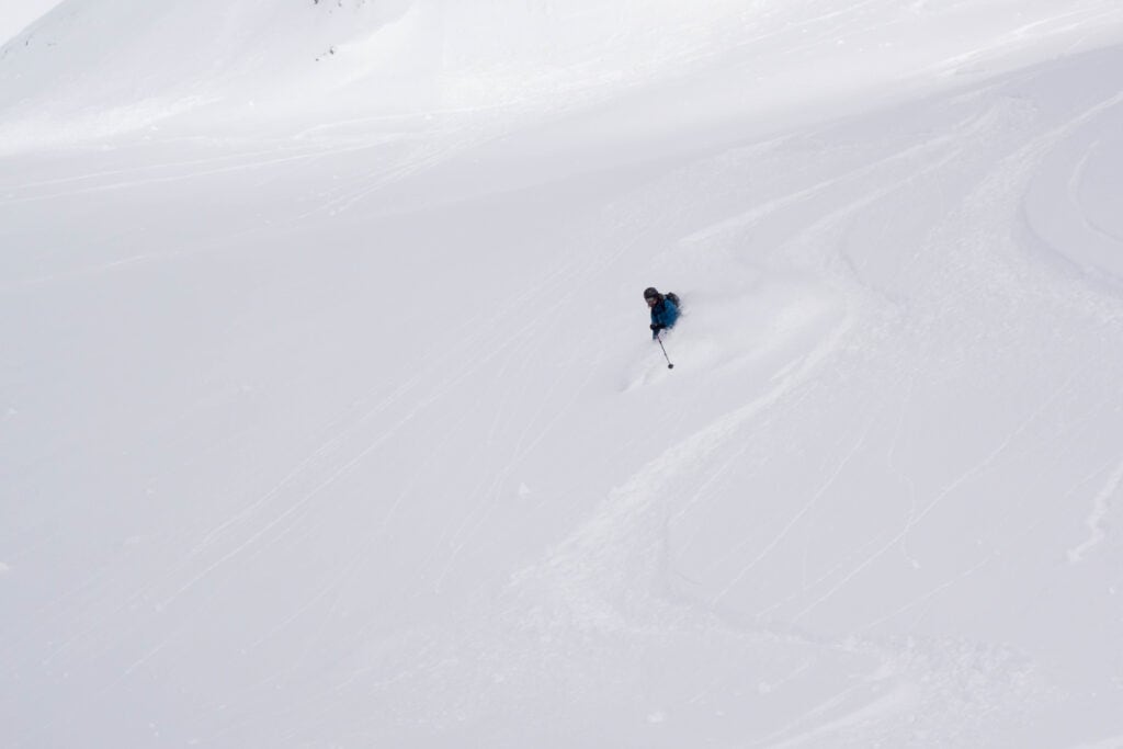 Freeriding on the Laucherenalp in the Lötschental