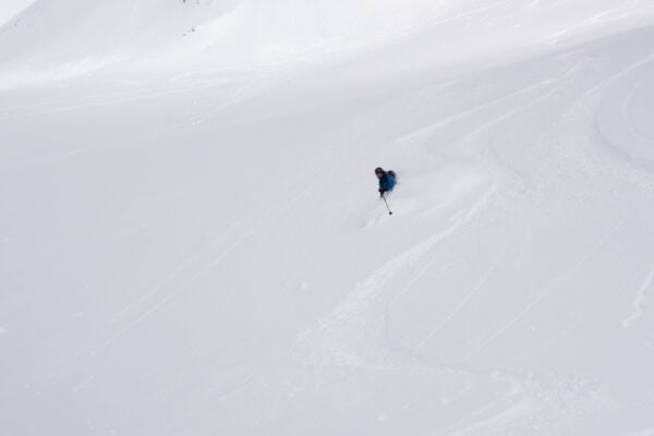Freeriding on the Laucherenalp in the Lötschental