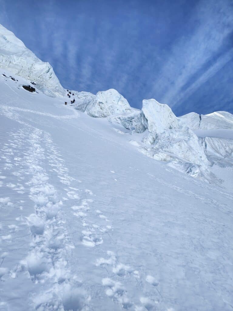 Couloir du Gardien on the Grand Combin