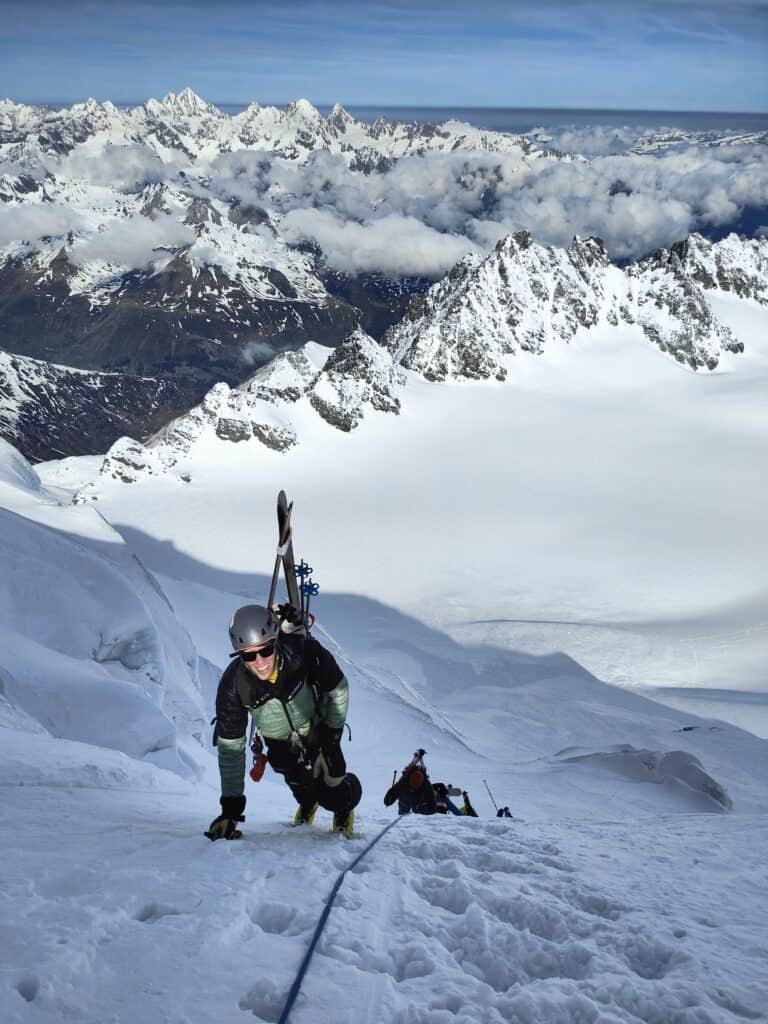 Couloir du Gardien on the Grand Combin