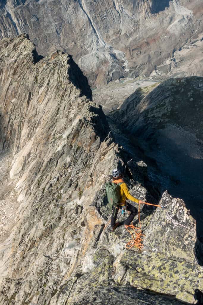 On the ridge of the Brandlammhorn