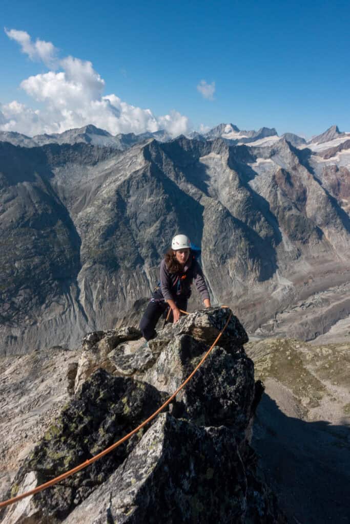 Shortly before the summit of the Brandlammhorn