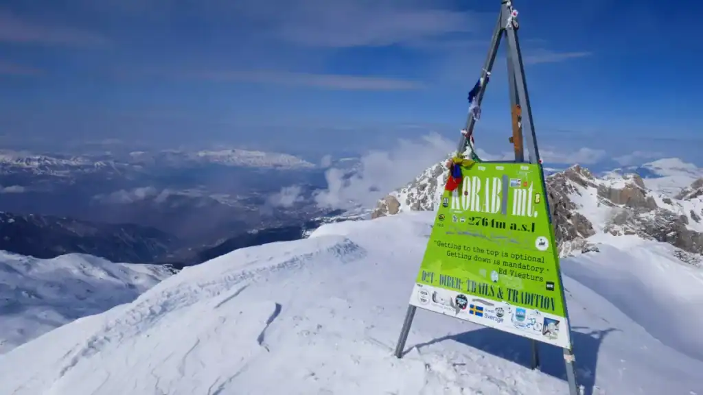Ski touring summit in Kosovo