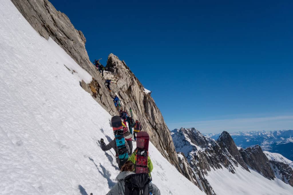 Alpine crossing near Disentis
