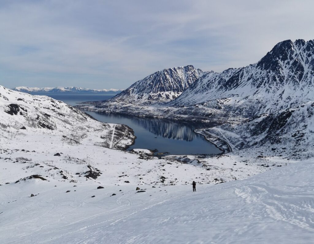 View of the fjord in Finnmark