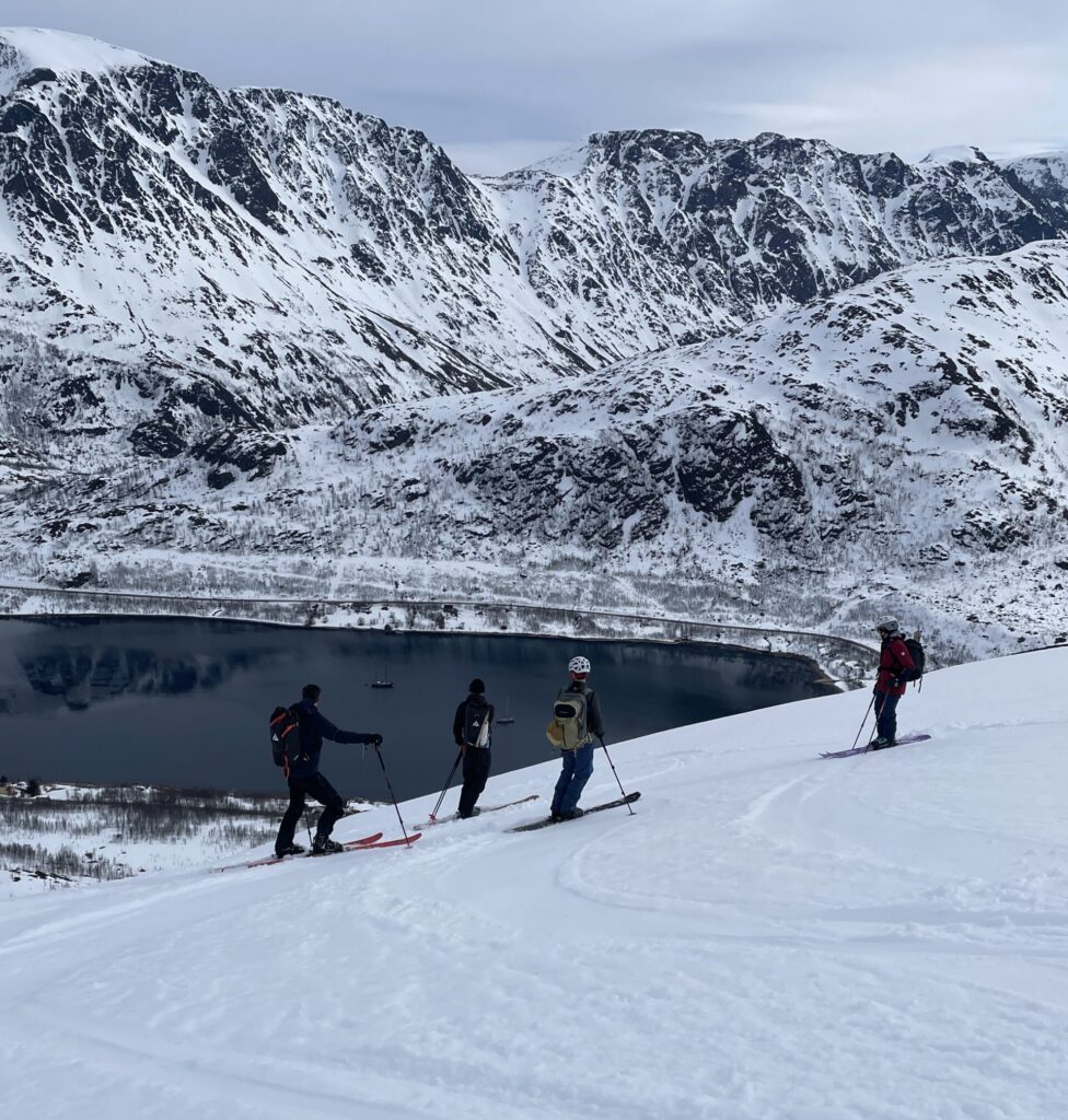 Ski touring in Finnmark, Norway.