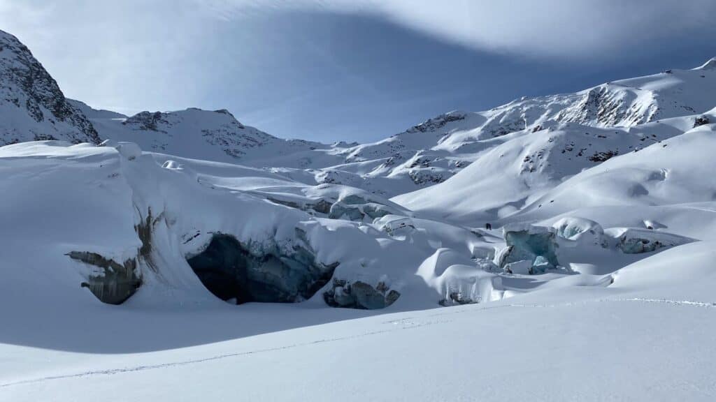 Glacier steps on Cevedale