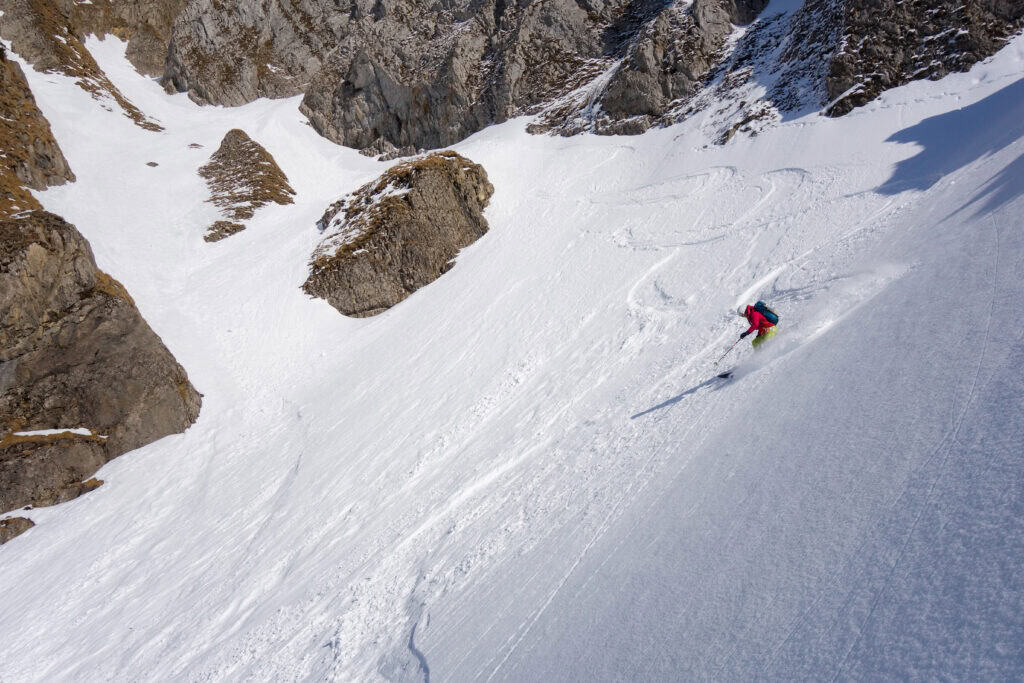 Powder on the Säntis