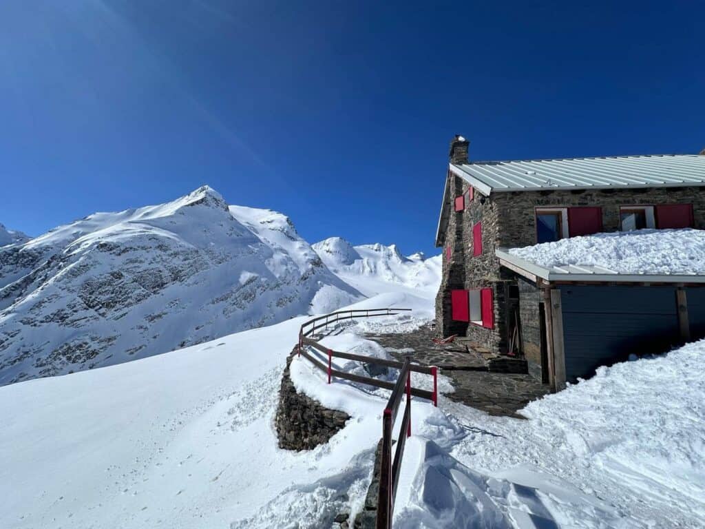 Rifugio Claudio e Bruno im Winter