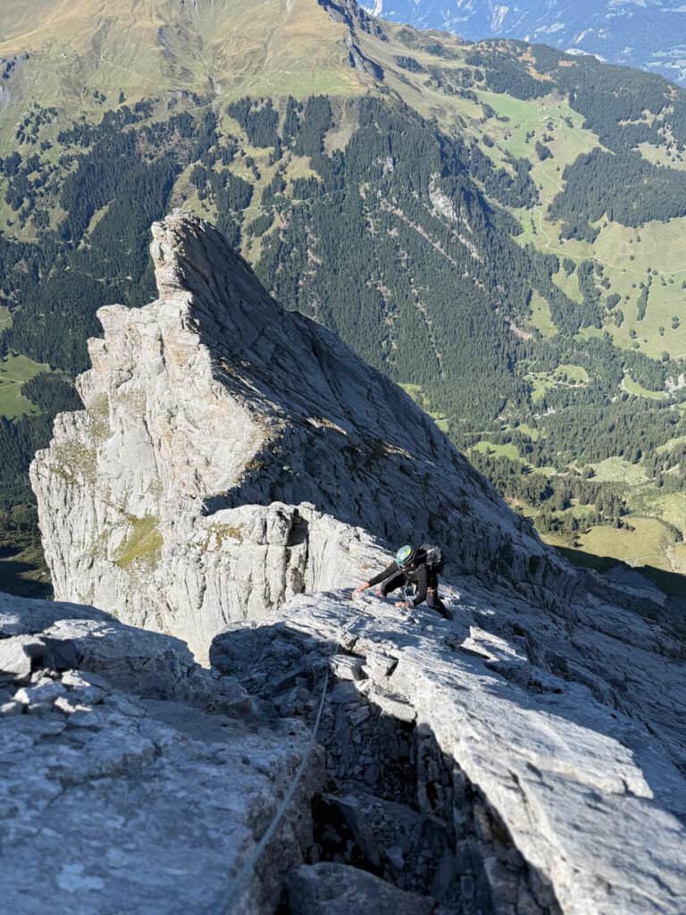 Climbing at Simelestock