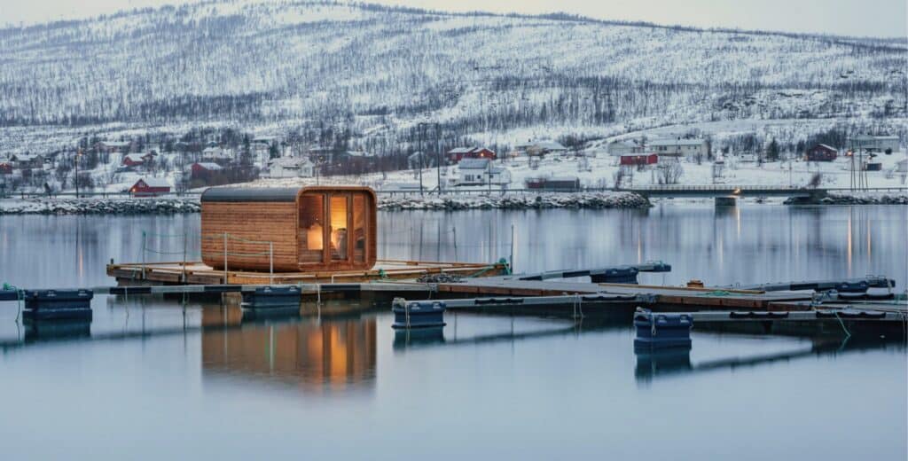 Sauna on the Lyngen Fjord